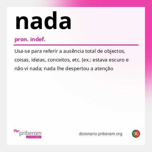 Significado de nada